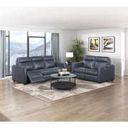8368NVY-3A1PW* (5)Power Double Reclining Sofa with Rounded Track Arms - 8368NVY-3A1PW*