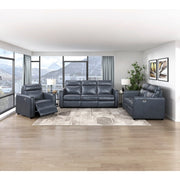 8368NVY-3A1PW* (5)Power Double Reclining Sofa with Rounded Track Arms - 8368NVY-3A1PW*