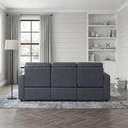 8368NVY-3A1PW* (5)Power Double Reclining Sofa with Rounded Track Arms - 8368NVY-3A1PW*