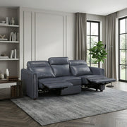 8368NVY-3A1PW* (5)Power Double Reclining Sofa with Rounded Track Arms - 8368NVY-3A1PW*