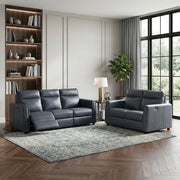 8368NVY-3A1PW* (5)Power Double Reclining Sofa with Rounded Track Arms - 8368NVY-3A1PW*