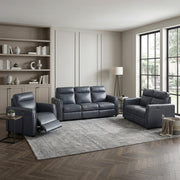 8368NVY-3A1PW* (5)Power Double Reclining Sofa with Rounded Track Arms - 8368NVY-3A1PW*