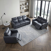 8368NVY-3A1PW* (5)Power Double Reclining Sofa with Rounded Track Arms - 8368NVY-3A1PW*