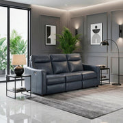 8368NVY-3A2PW* (5)Power Double Reclining Sofa with Curved Track Arms - 8368NVY-3A2PW*