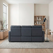 8368NVY-3A2PW* (5)Power Double Reclining Sofa with Curved Track Arms - 8368NVY-3A2PW*