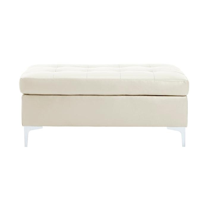 Barrington 3-Piece Sectional With Right Chaise And Ottoman In White 8378Wht*3 | Homelegance