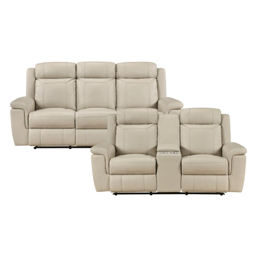 8379BEG*2 2pc Set: Sofa, Love - 8379BEG*2