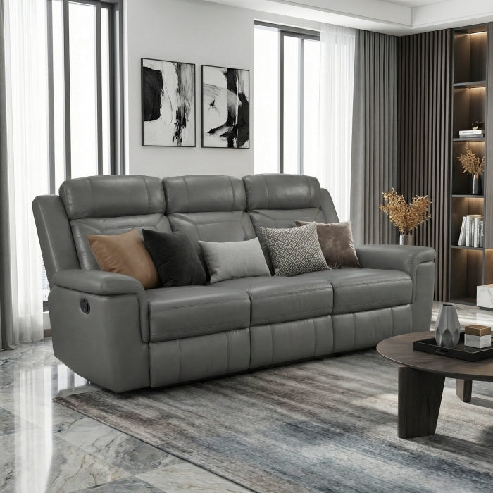 8379DGY-3 Double Reclining Sofa - 8379DGY-3