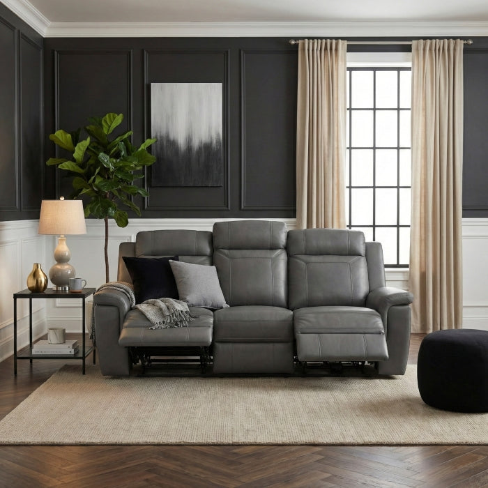 8379DGY-3 Double Reclining Sofa - 8379DGY-3