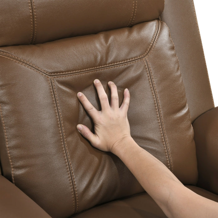 8379TBR-2 Double Reclining Love Seat with Center Console and Receptacles - 8379TBR-2