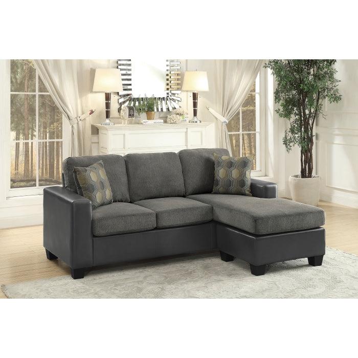 Slater Reversible Sofa Chaise In Gray 8401Gy-3Sc | Homelegance