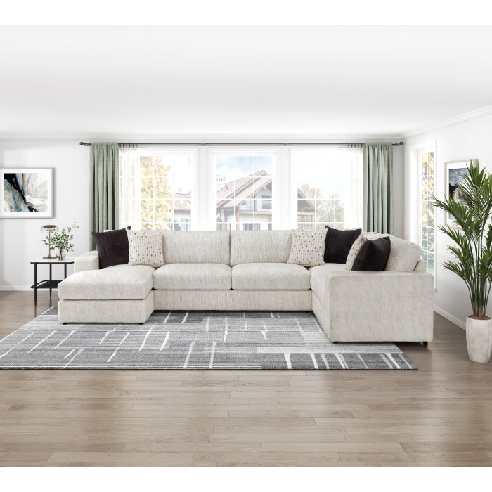 8401BES*3LCRT (3)3-Piece Sectional with Left Chaise - 8401BES*3LCRT