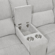 8406GY*SC (3)3-Piece Reclining Sectional with Left Console - 8406GY*SC