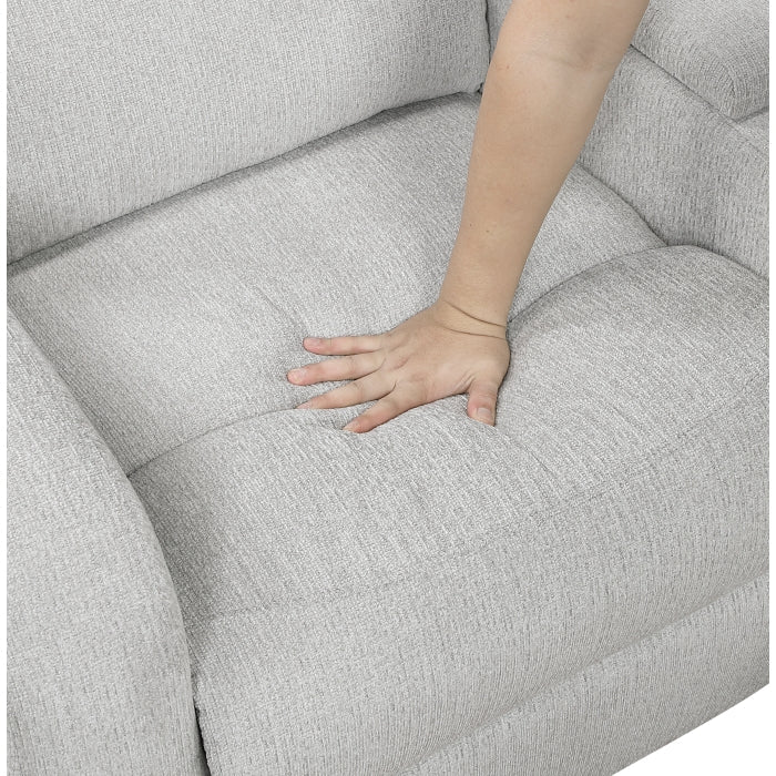 8406GY*SC (3)3-Piece Reclining Sectional with Left Console - 8406GY*SC
