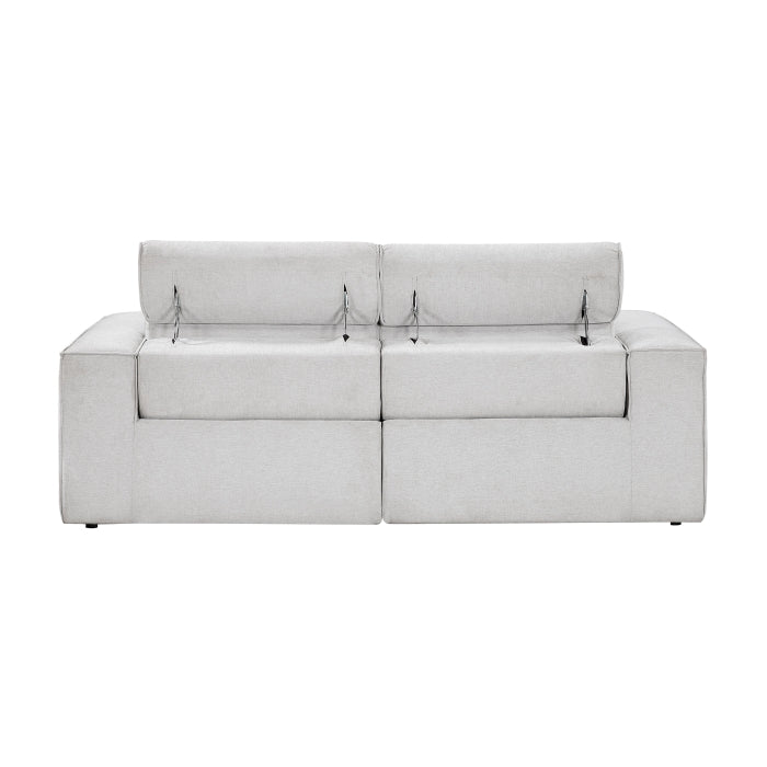 8414GRY-2PWH* Power Double Reclining Love Seat with Power Headrests - 8414GRY-2PWH*