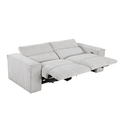 8414GRY-2PWH* Power Double Reclining Love Seat with Power Headrests - 8414GRY-2PWH*