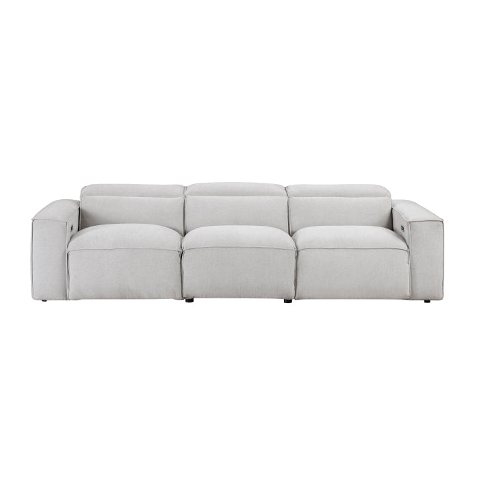 8414GRY-3PWH* Power Double Reclining Sofa with Power Headrests - 8414GRY-3PWH*