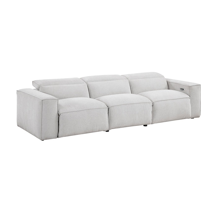 8414GRY-3PWH* Power Double Reclining Sofa with Power Headrests - 8414GRY-3PWH*