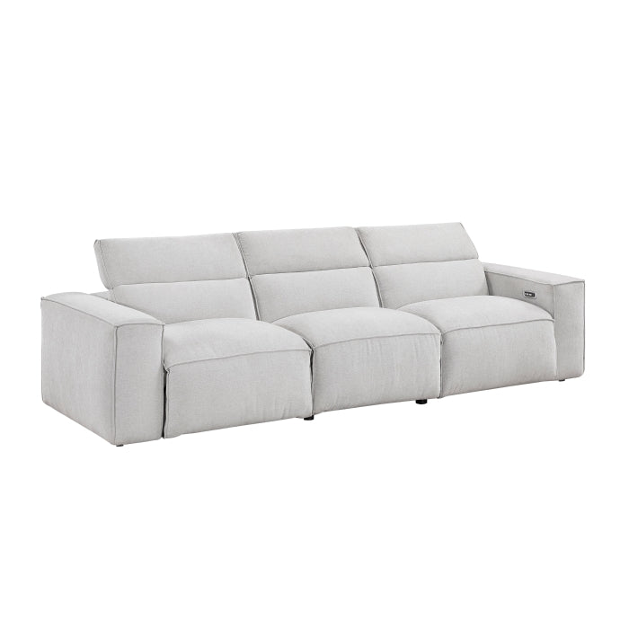8414GRY-3PWH* Power Double Reclining Sofa with Power Headrests - 8414GRY-3PWH*