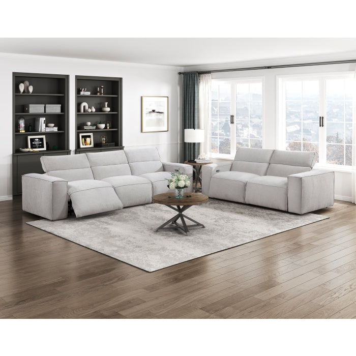 8414GRY-3PWH* Power Double Reclining Sofa with Power Headrests - 8414GRY-3PWH*