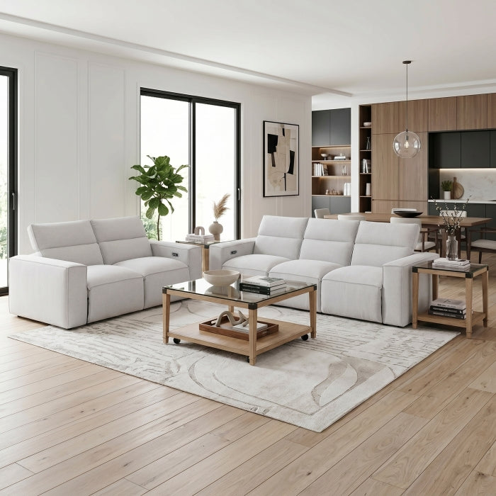 8414GRY-3PWH* Power Double Reclining Sofa with Power Headrests - 8414GRY-3PWH*