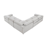 8414GRY*5LRRRPWH 5-Piece Modular Power Reclining Sectional with Power Headrests - 8414GRY*5LRRRPWH