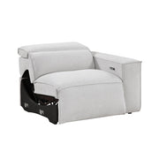 8414GRY-RRPWH Power Right Side Reclining Chair with Power Headrest and Charging Ports - 8414GRY-RRPWH