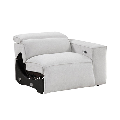 8414GRY-RRPWH Power Right Side Reclining Chair with Power Headrest and Charging Ports - 8414GRY-RRPWH