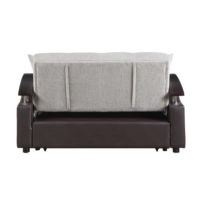 8429-2* (2)Love Seat with Pull-out Bed and Click Motion Back - 8429-2*