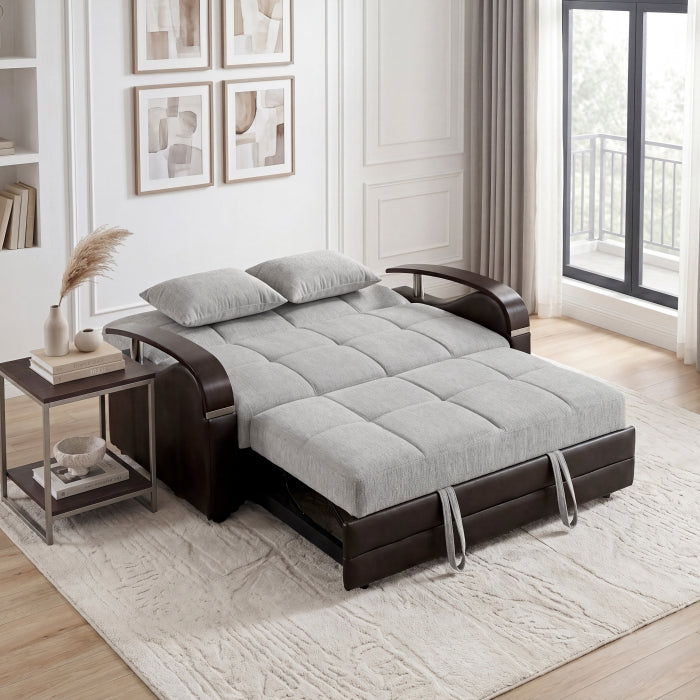 8429-2* (2)Love Seat with Pull-out Bed and Click Motion Back - 8429-2*