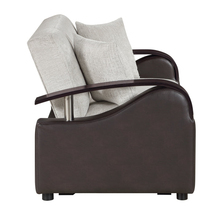 8429BE-2* (2)Love Seat with Pull-out Bed and Click Motion Back - 8429BE-2*