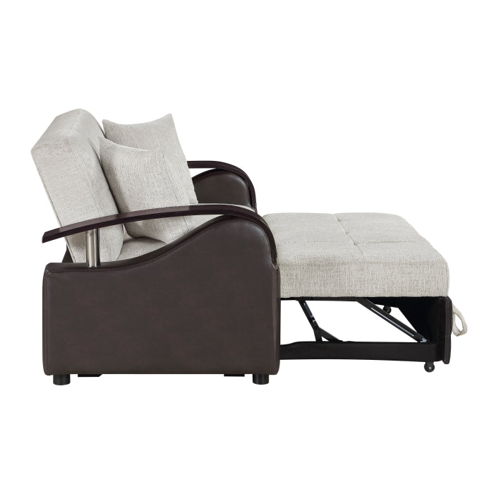 8429BE-2* (2)Love Seat with Pull-out Bed and Click Motion Back - 8429BE-2*