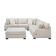 8435BE*42L2R (4)4-Piece Sectional with Ottoman - 8435BE*42L2R