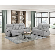 8440GRY-2 Double Reclining Love Seat - 8440GRY-2