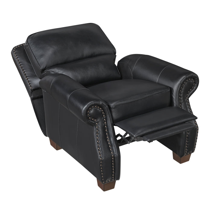 8448BLK-1PB Push Back Reclining Chair - 8448BLK-1PB