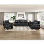 8448BLK-1PB Push Back Reclining Chair - 8448BLK-1PB