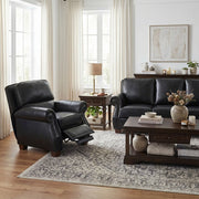 8448BLK-1PB Push Back Reclining Chair - 8448BLK-1PB