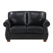 8448BLK*2 2pc Set: Sofa, Love - 8448BLK*2