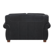 8448BLK*2 2pc Set: Sofa, Love - 8448BLK*2