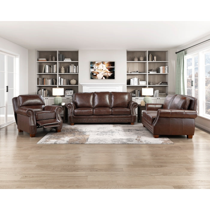8448BRW-1PB Push Back Reclining Chair - 8448BRW-1PB