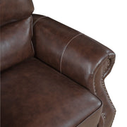 8448BRW*2 2pc Set: Sofa, Love - 8448BRW*2