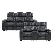 8449BK*2PWHM 2pc Set: Sofa, Love (Power) - 8449BK*2PWHM