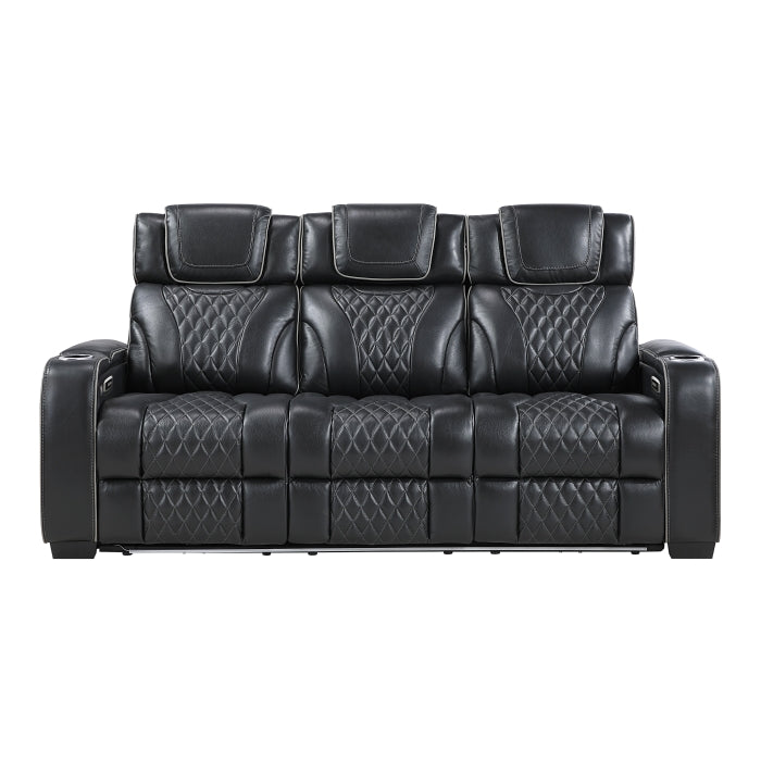 8449BK*2PWHM 2pc Set: Sofa, Love (Power) - 8449BK*2PWHM