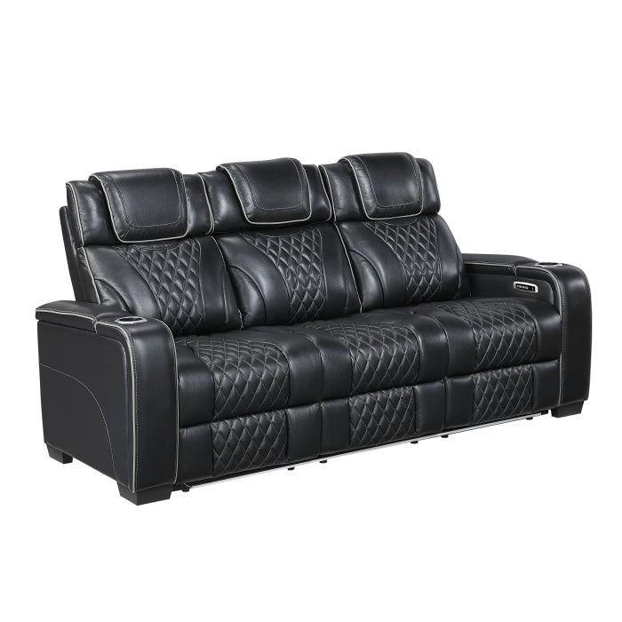 8449BK*2PWHM 2pc Set: Sofa, Love (Power) - 8449BK*2PWHM