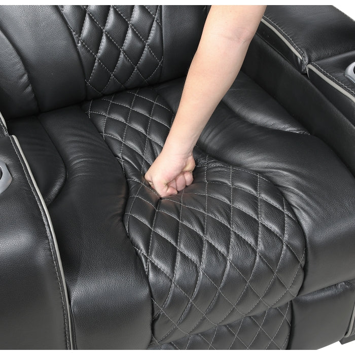 8449BK*2PWHM 2pc Set: Sofa, Love (Power) - 8449BK*2PWHM