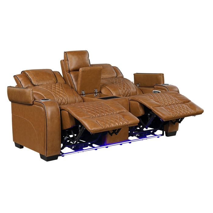 8449BR*2PWHM 2pc Set: Sofa, Love (Power) - 8449BR*2PWHM