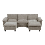 8450PWT*53AC2OT (6)5-Piece Modular Sectional with Ottoman - 8450PWT*53AC2OT