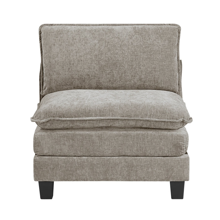 8450PWT*53AC2OT (6)5-Piece Modular Sectional with Ottoman - 8450PWT*53AC2OT