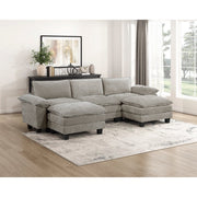 8450PWT*53AC2OT (6)5-Piece Modular Sectional with Ottoman - 8450PWT*53AC2OT