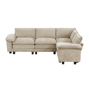 8450TPE*43ACCR (5)4-Piece Modular Sectional - 8450TPE*43ACCR